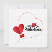 Joyeuse carte de vœux de la Saint-Valentin (Devant)