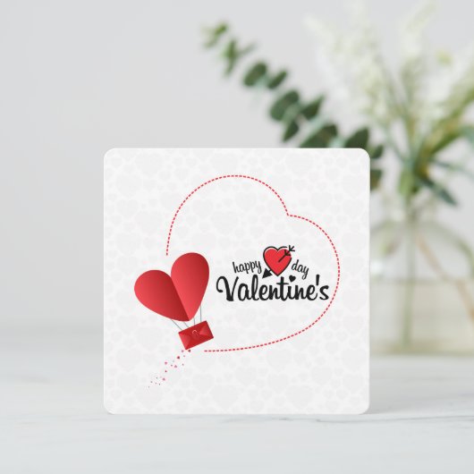 Joyeuse carte de vœux de la Saint-Valentin (Debout devant)