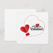 Joyeuse carte de vœux de la Saint-Valentin (Devant / Derrière)
