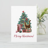 Joyeuse carte de voeux de Noël (Debout devant)