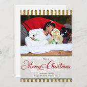 Joyeuse carte de voeux de Noël (Devant / Derrière)