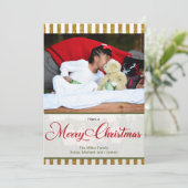 Joyeuse carte de voeux de Noël (Debout devant)