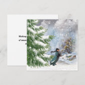 Joyeuse carte de voeux de Noël (Devant / Derrière)