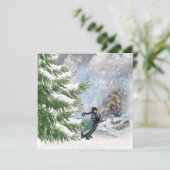 Joyeuse carte de voeux de Noël (Debout devant)