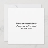 Joyeuse carte de voeux de Noël (Dos)