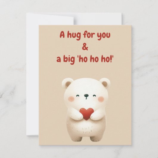 Joyeuse carte de voeux de Noël (Devant)