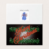 Joyeuse carte de voeux de Noël (Outside Unfolded)