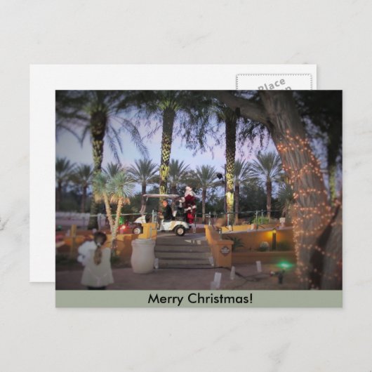 Joyeuse carte de voeux de Noël (Devant / Derrière)