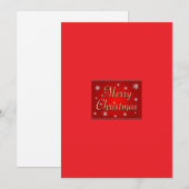 Joyeuse carte de voeux de Noël (Devant / Derrière)