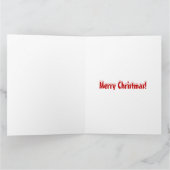 Joyeuse carte de voeux de Noël (Intérieur)