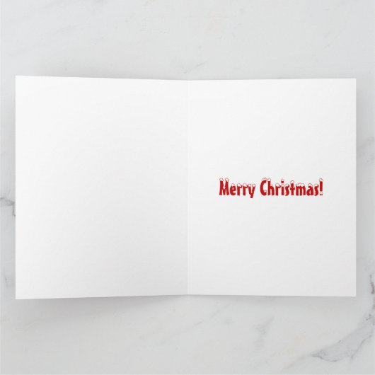 Joyeuse carte de voeux de Noël (Intérieur)