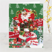 Joyeuse carte de voeux de Noël (Fleur jaune)