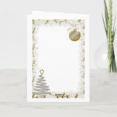 Joyeuse carte de voeux de Noël avec Père Noël et n (Dos)