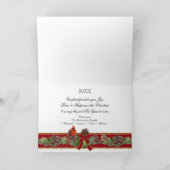 Joyeuse carte de voeux de Noël Cardinal Pine Cones (Intérieur)