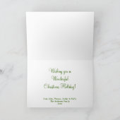 Joyeuse carte de voeux de Noël ChristMoose (Intérieur)