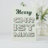 Joyeuse carte de voeux de Noël. Joyeuses Fêtes. (Debout devant)