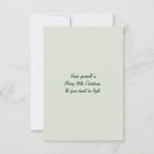 Joyeuse carte de voeux de Noël. Joyeuses Fêtes. (Dos)