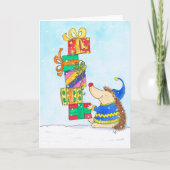 Joyeuse carte de voeux de Noël par Nicole Janes (Devant)