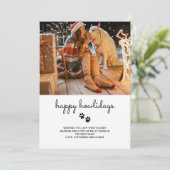 Joyeuse carte de voeux de vacances avec des photos (Debout devant)