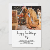 Joyeuse carte de vœux de vacances avec photo de vo (Devant)