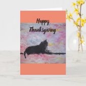 Joyeuse carte de vœux vierge de Thanksgiving (Fleur jaune)