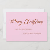 Joyeuse carte d'ours de Noël (Dos)