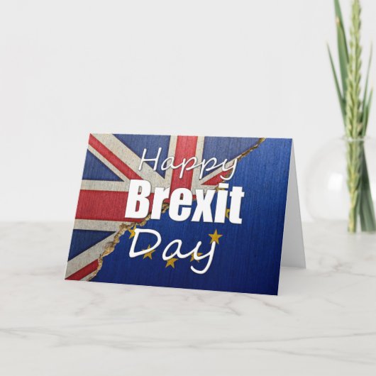 Joyeuse carte du jour du Brexit (Devant)