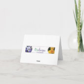 Joyeuse Carte Fille Jumeaux Jumeaux (Dos)