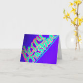 Joyeuse carte Fluorescent de Noël (Fleur jaune)