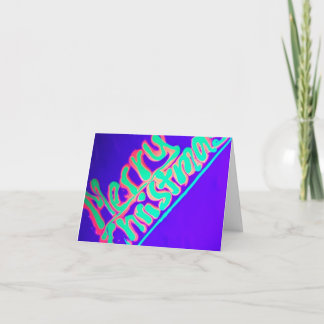 Joyeuse carte Fluorescent de Noël