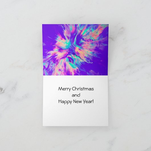 Joyeuse carte Fluorescent de Noël (Intérieur)