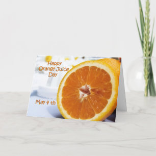 Joyeuse carte Jour de Jus d'Orange 4 mai
