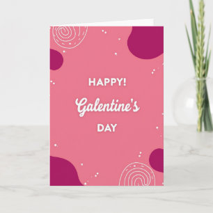 Joyeuse carte mat de Galentines Day