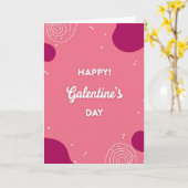 Joyeuse carte mat de Galentines Day (Fleur jaune)