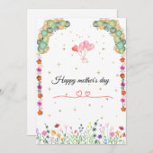 Joyeuse carte mère/cadeau (Devant / Derrière)