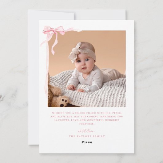 Joyeuse carte mère de Noël (Dos)