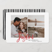 Joyeuse carte multi photo de noël (Devant / Derrière)