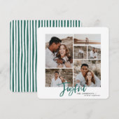 Joyeuse carte multi photo de noël (Devant / Derrière)