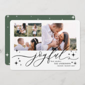 Joyeuse carte multi photo de noël (Devant / Derrière)