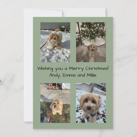 Joyeuse carte Noël Arbre (Dos)