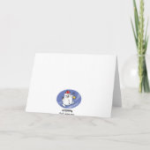 Joyeuse carte Noël Snowman (Dos)