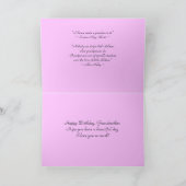 Joyeuse carte orchidée de grand-mère d'anniversair (Intérieur)