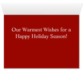 Joyeuse carte photo de Noël (Intérieur Horizontal (Bas))