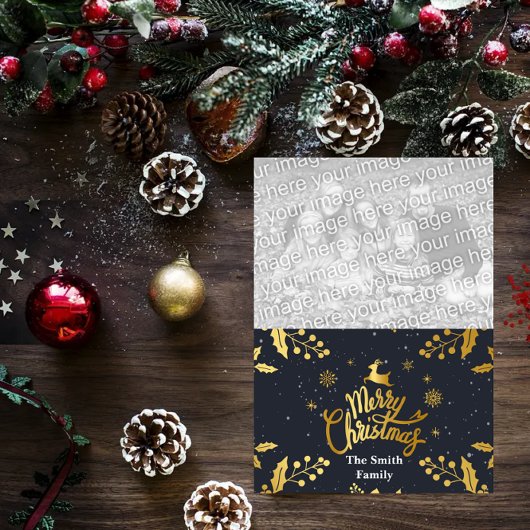 Joyeuse carte photo de Noël