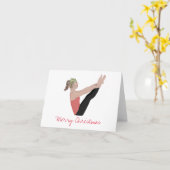 Joyeuse carte Pilates de Noël (Fleur jaune)