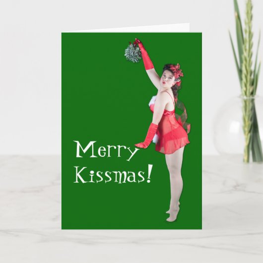 Joyeuse carte Pinup de Noël (Devant)