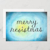 Joyeuse carte plate de Resistmas (Devant / Derrière)