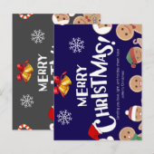 Joyeuse carte postale bébé de Noël (Devant / Derrière)
