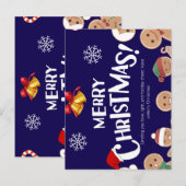 Joyeuse carte postale bébé de Noël (Devant / Derrière)