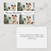 Joyeuse carte postale de famille de Noël (Devant / Derrière)